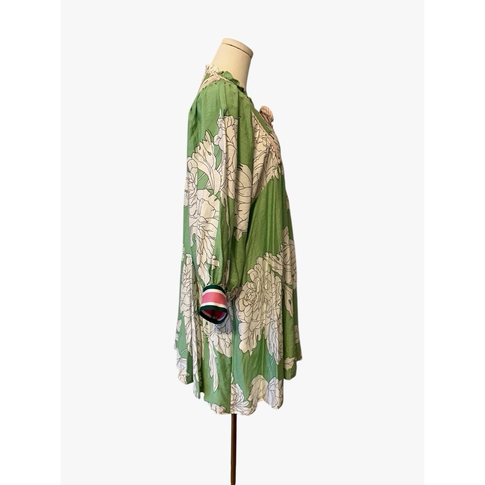 entro Green Floral Mini Dress - Picture 8 of 15